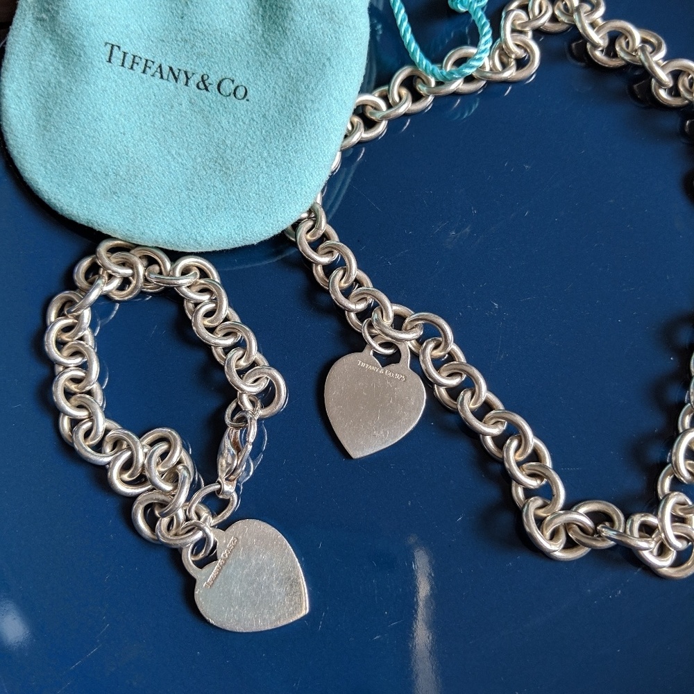 Tiffany & Co Sterling Silver Necklace/Bracelet Set